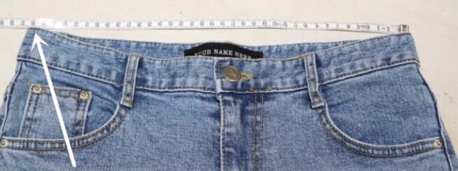 measure waist of your jeans