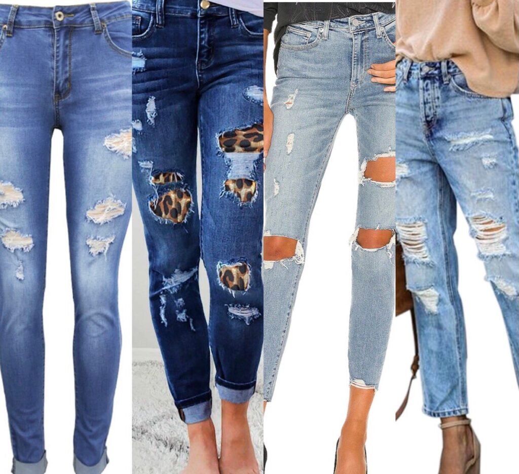 best wholesale distressed ripped jeans manufacturer for women