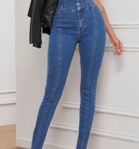 High Waisted Stretch Skinny Jeans Manufacturer For Women