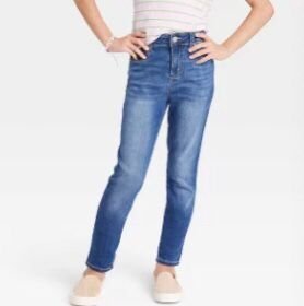 Girls Skinny Jeans Supplier in Blue Kids Jeans Factory China