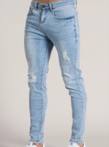 Light Blue Men's Denim Jeans Supplier in China Men Jeans