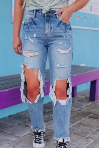 Fashion Women Ripped Jeans  Manufacturer China Womens Distressed Jeans Suppliers