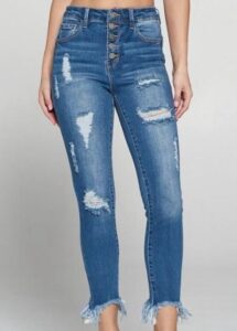 Women's Ripped Skinny Jeans Factory Distressed Jeans Suppliers Destroyed Jeans Custom