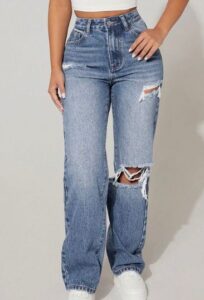 Women's Top Ripped Jeans Suppliers Distressed Jeans Manufacturer Destroyed Jeans OEM