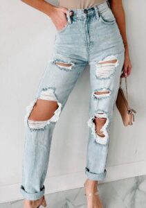 Best Ripped Jeans Manufacturer China Women's Distressed Jeans Supplier Near Me