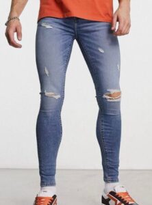 Custom Men's Ripped Jeans Manufacturer Super Damaged Jeans For Men