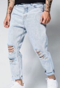 Mens Slim Fit Custom Ripped Jeans Supplier China Best Destroyed Jeans Manufacturer OEM