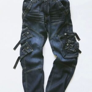 Mens Multi Front Pocket Cargo Jeans For Men Utility Pocket Jeans Manufacturer in China