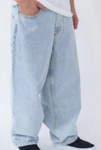 Custom big boy jeans manufacturer blue jeans for big boy