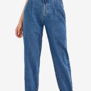 Low MOQ High Waisted Jeans Supplier For Wholesale Women High Rise Pant