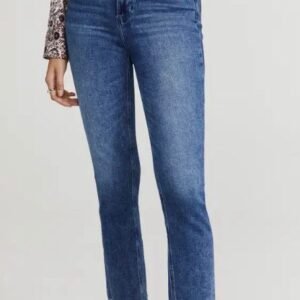 Women's Blue Cropped Jean Supplier Custom Slim Fit Crop Jeans 
