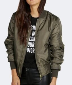 stylish women's bomber jacket from custom jackets suppliers near me