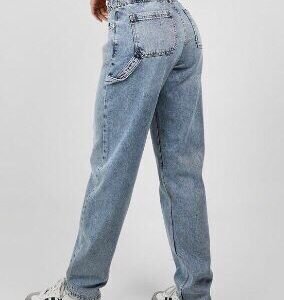 Dark Grey OEM Women's Carpenter Jeans Supplier Tapered Pants For Women Fashion