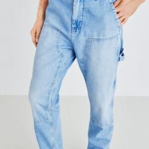 Men's Fashion Carpenter Jeans Supplier China Light Blue Carpenter Jean For Men